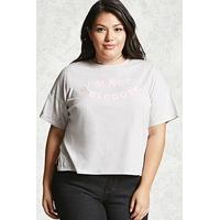 plus size im not a blogger tee