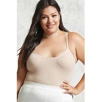 Plus Size Ribbed Bodysuit