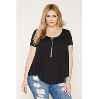 Plus Size Scoop-Neck Tee