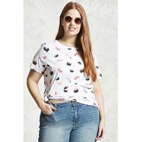 Plus Size Sushi Print Tee