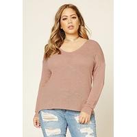 Plus Size Slub Knit Jumper