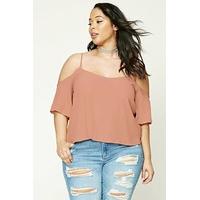 Plus Size Open-Shoulder Top