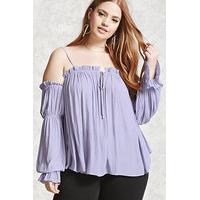 Plus Size Draped Blouse