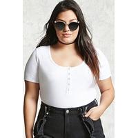 Plus Size Henley Bodysuit