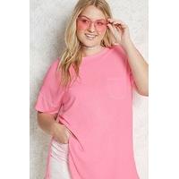 plus size mineral wash tee