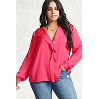 Plus Size Satin Top