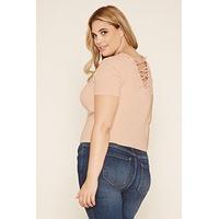 plus size crisscross back top