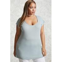 Plus Size Scoop Neck Tunic