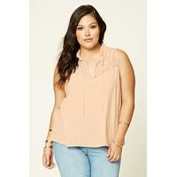 Plus Size Crochet Lace Top