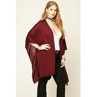 Plus Size Open-Front Poncho