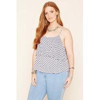 Plus Size Geo Flounce Cami
