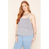 Plus Size Geo Flounce Cami