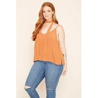 Plus Size Tie-Neck Cami