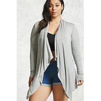 Plus Size Draped Cardigan