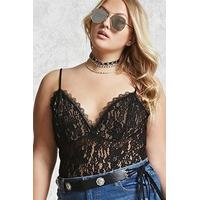 plus size lace cami bodysuit