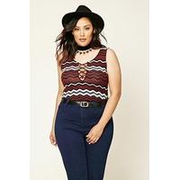 Plus Size Chevron Bodysuit