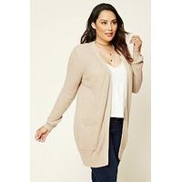 Plus Size Maxi Ribbed Cardigan