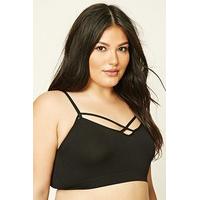 Plus Size Caged-Cutout Bralette