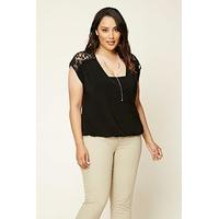 Plus Size Surplice Top