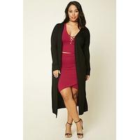 Plus Size Longline Knit Cardigan