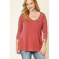 Plus Size Slub Knit Tee