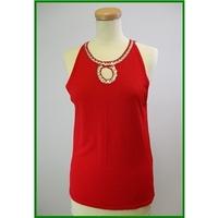 Planet - Size: M - Red - Sleeveless top
