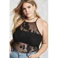 Plus Size Lace Cami Bodysuit