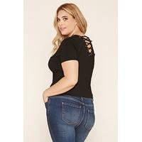 Plus Size Crisscross-Back Top