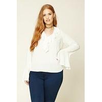 plus size flounce top