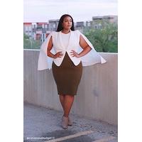 Plus Size Cape Blazer