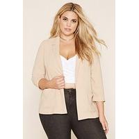 Plus Size Collared Blazer