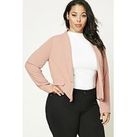 Plus Size Shawl Collar Blazer