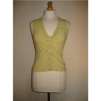 Planet Small Pale Green Sleeveless Top