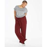 Plain Jersey Wide Leg Trousers Short