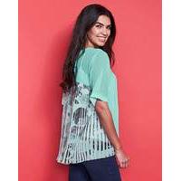 Pleat Back Floral Top