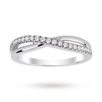 Platinum 0.25 Total Carat Weight Diamond Wedding Band