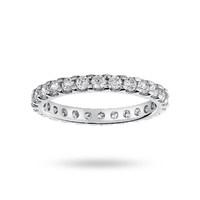 Platinum 1.00 Carat Brilliant Cut Claw Set Full Eternity Ring