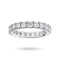 Platinum 2.00 Carat Brilliant Cut Claw Set Full Eternity Ring