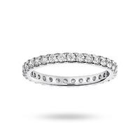 Platinum 0.75 Carat Brilliant Cut Claw Set Full Eternity Ring