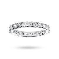 platinum 150 carat brilliant cut claw set full eternity ring