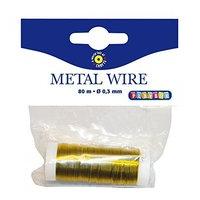 playbox metal wire gold 0 3mm 80 mtrs