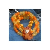 Plastic Elasticated Tiger Bracelet & Ring