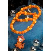 plastic elasticated tiger necklace