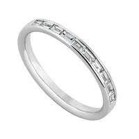 Platinum 0.30 carat baguette diamond eternity ring