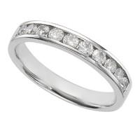 Platinum 0.50 carat diamond eternity ring