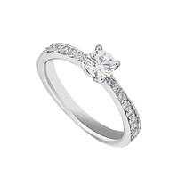 Platinum 0.60 carat diamond ring