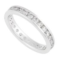 Platinum 1.00 carat diamond full eternity ring