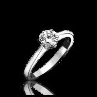 platinum 040ct diamond solitaire claw set ring