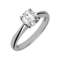 platinum 072ct diamond round brilliant cut solitaire ring