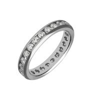 Platinum 0.75 Carat Diamond Channel Set Eternity Wedding Ring